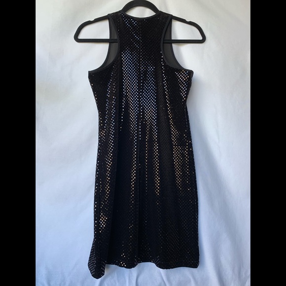 Small, Ralph Lauren, black velvet sequin dress - Picture 6 of 11